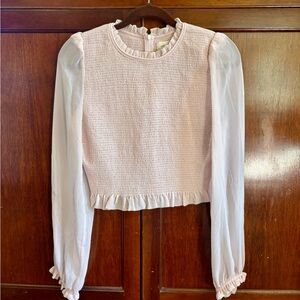 Aritzia/Wilfred Light pink blouse